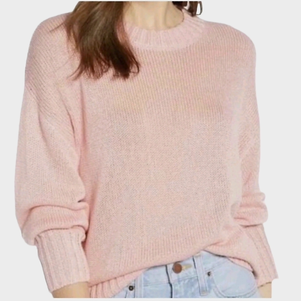 Something Navy Knitted Punk Pullover Sweater Women's Large‎